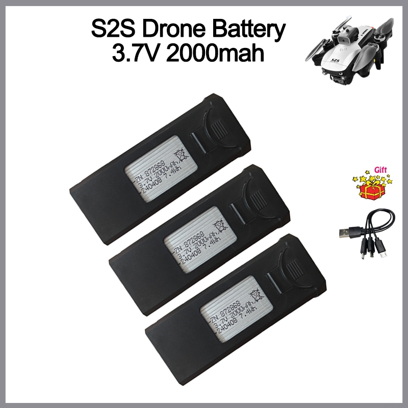 Eachine Drone E58 - S2S drone pili 3.7V 2000mAh Xiaomi