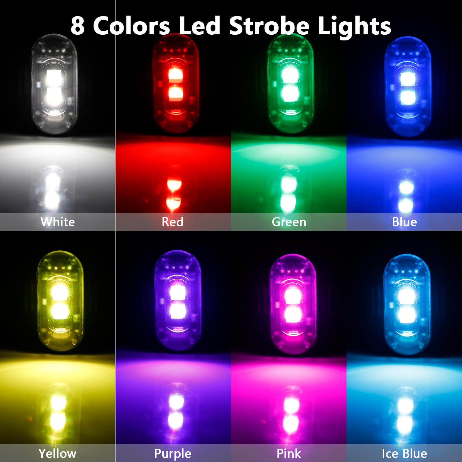 4 Adet Uzaktan Kumandalı 8 Ren - Drone Strobe Light incelemesi ve fiyatı